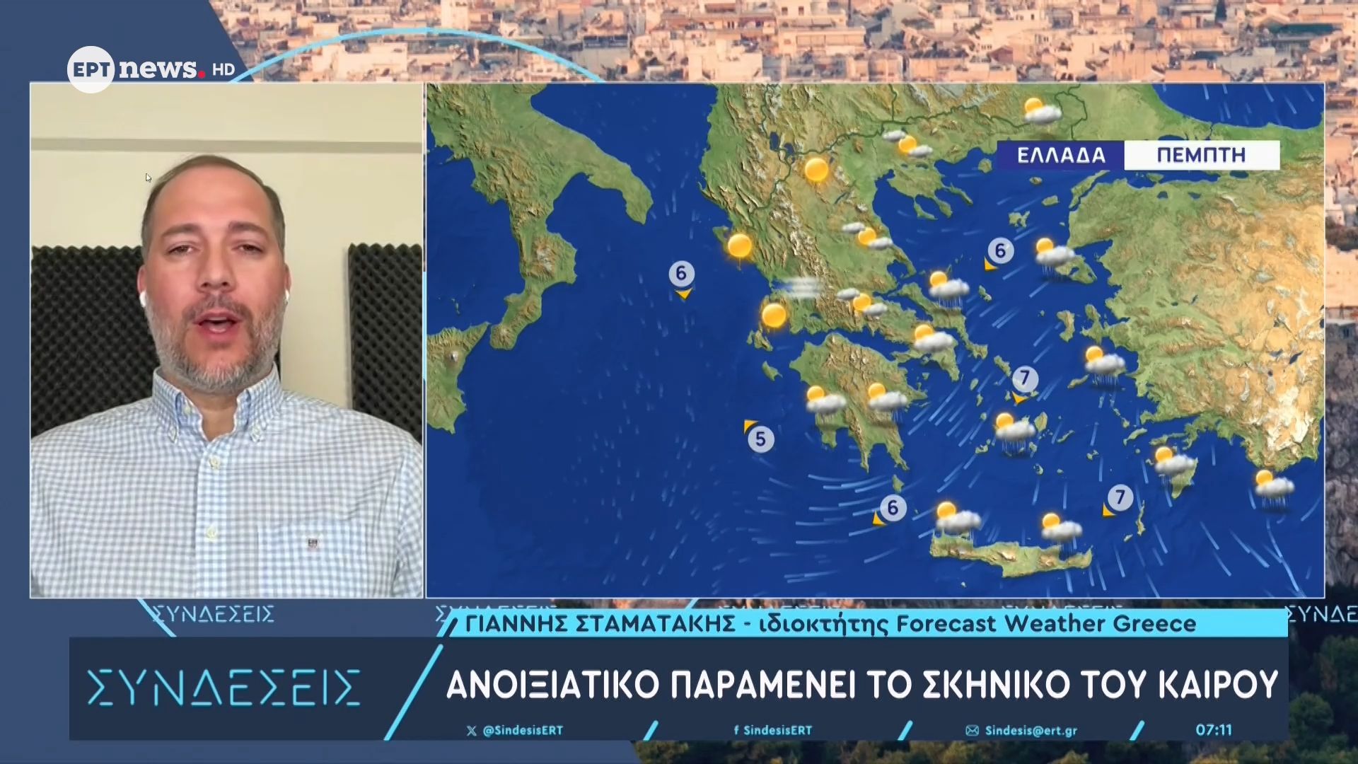 Ανοιξιάτικο παραμένει το σκηνικό του καιρού