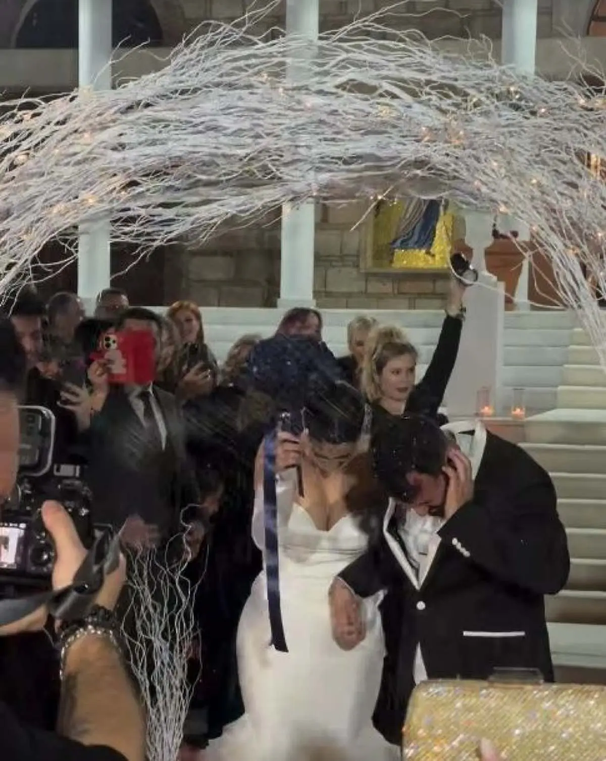 Ο Βασίλης Κουμεντάκος στο γάμο του