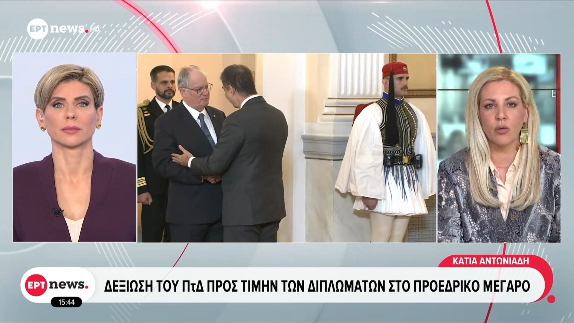 Δεξίωση του ΠτΔ προς τιμήν των διπλωματών στο Προεδρικό Μέγαρο
