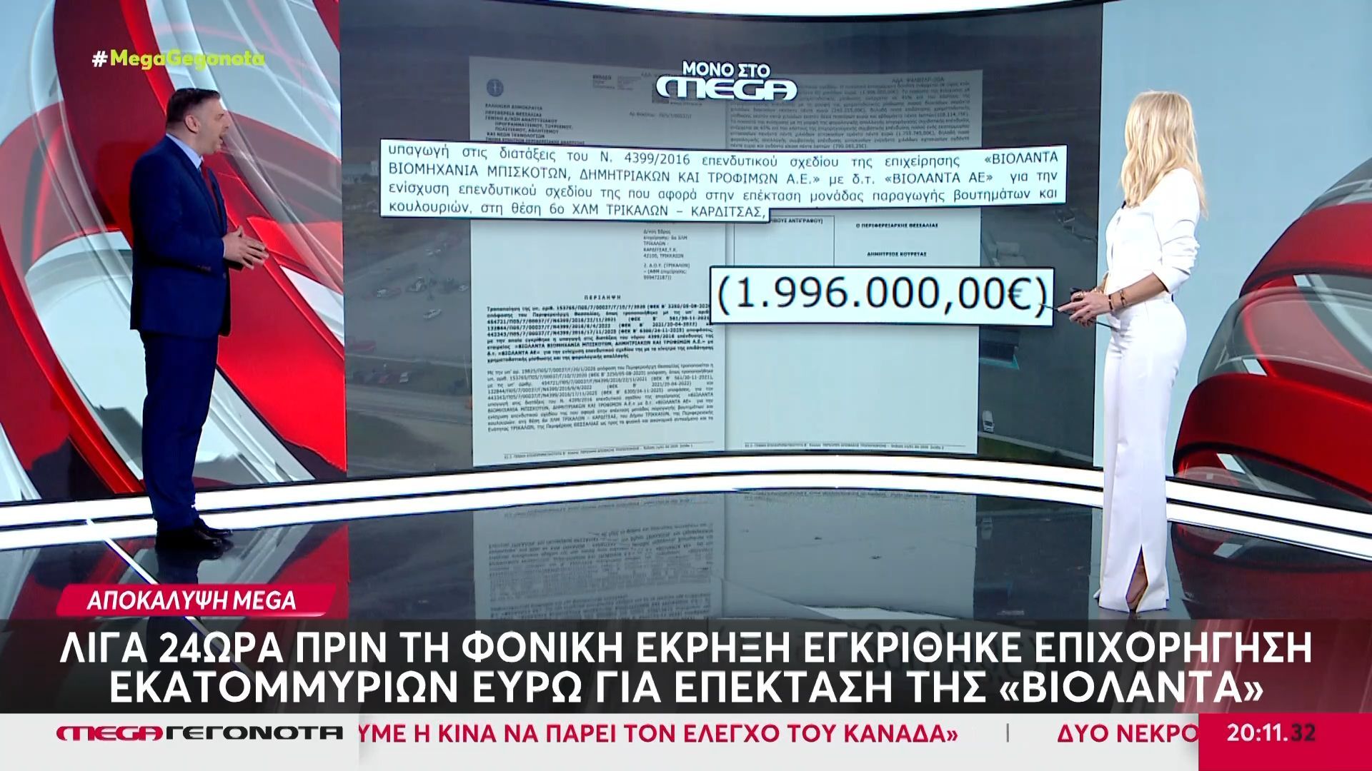 Αποκάλυψη MEGA για ”Βιολάντα”: Εγκρίθηκε επιχορήγηση εκατομμυρίων λίγο πριν την τραγωδία!