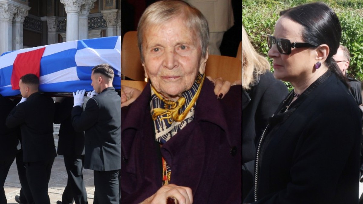 Αποχαιρετισμός Ελένης Γλύκατζη Αρβελέρ: Συντετριμμένη η κόρη της στην τελετή – Εικόνες