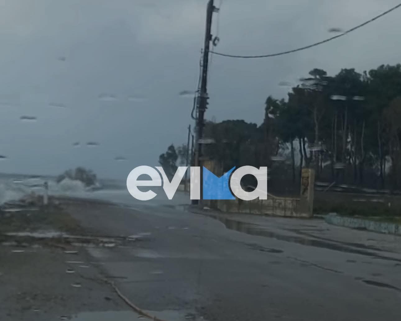 Εύβοια: Χάος από την κακοκαιρία – Δρόμοι πλημμύρισαν, δέντρο ξεριζώθηκε και κατέρρευσε 5 εύβοια