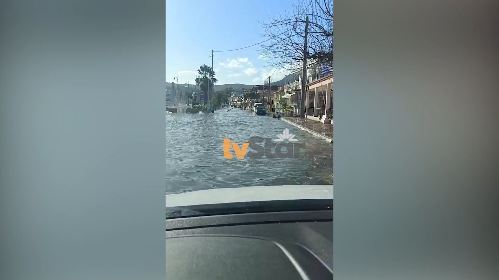 Η θάλασσα βγήκε στη στεριά στη Γλύφα Φθιώτιδας