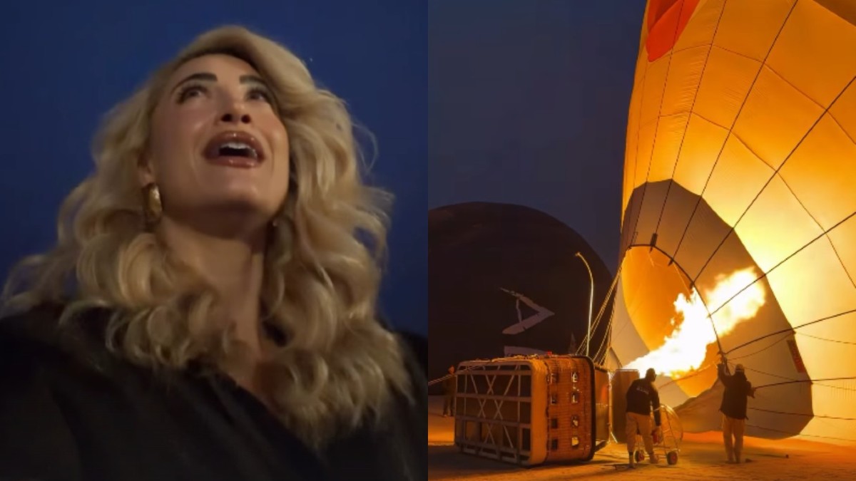 Ιωάννα Τούνη: Σηκώθηκε 5 το πρωί για πτήση με αερόστατο – «Πρώτη μου εμπειρία»