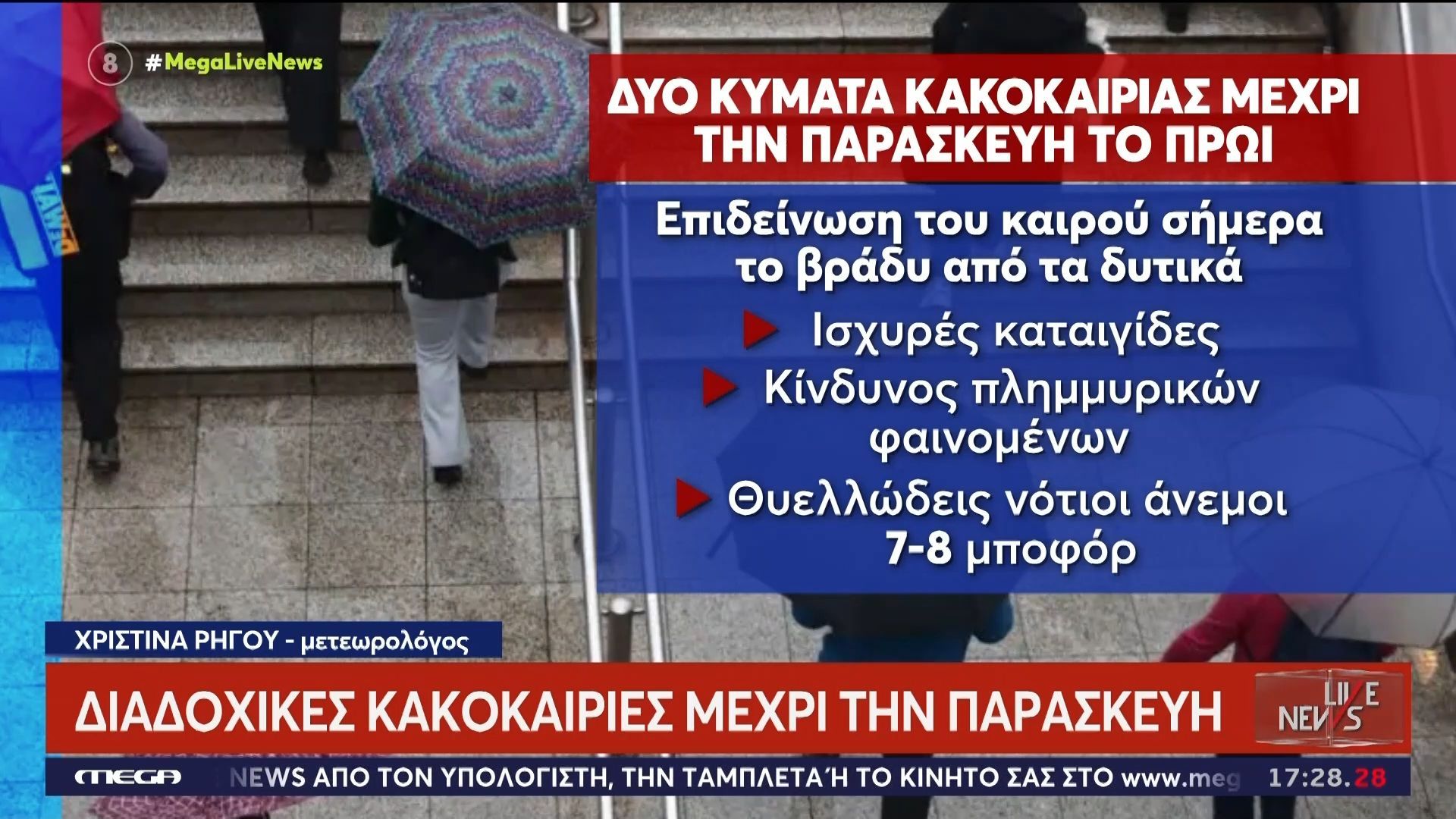Καιρός: Διαδοχικά κύματα κακοκαιρίας μέχρι την Παρασκευή – Τσίκνισμα με καταιγίδες