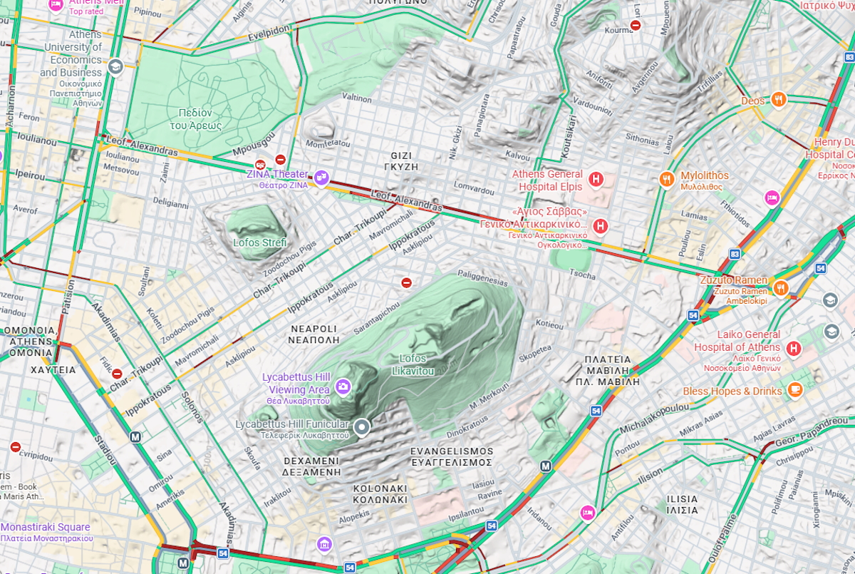 Γκύζη: Σύγκρουση αυτοκινήτου με πατίνι στην Λεωφόρου Αλεξάνδρας 4 Τροχαίο