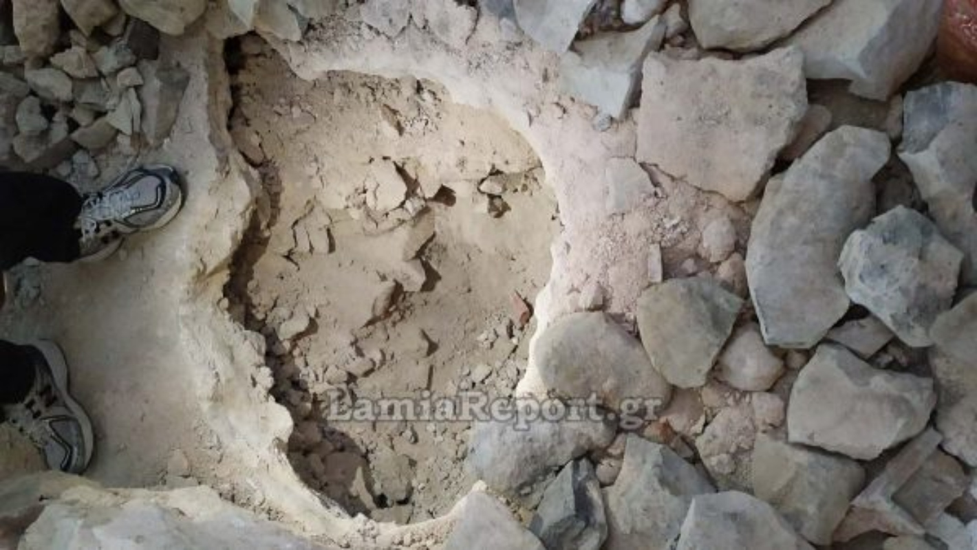 Η ζημιά στην Αγία Τράπεζα