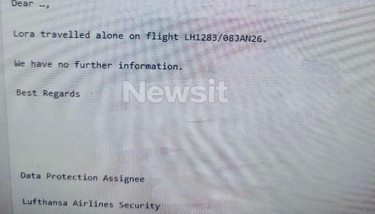 Home 75 Εξαφάνιση 16χρονης: Η δήλωση της Lufthansa για τη Λόρα – «Ταξίδεψε μόνη προς Γερμανία, δεν διαθέτουμε επιπλέον στοιχεία»