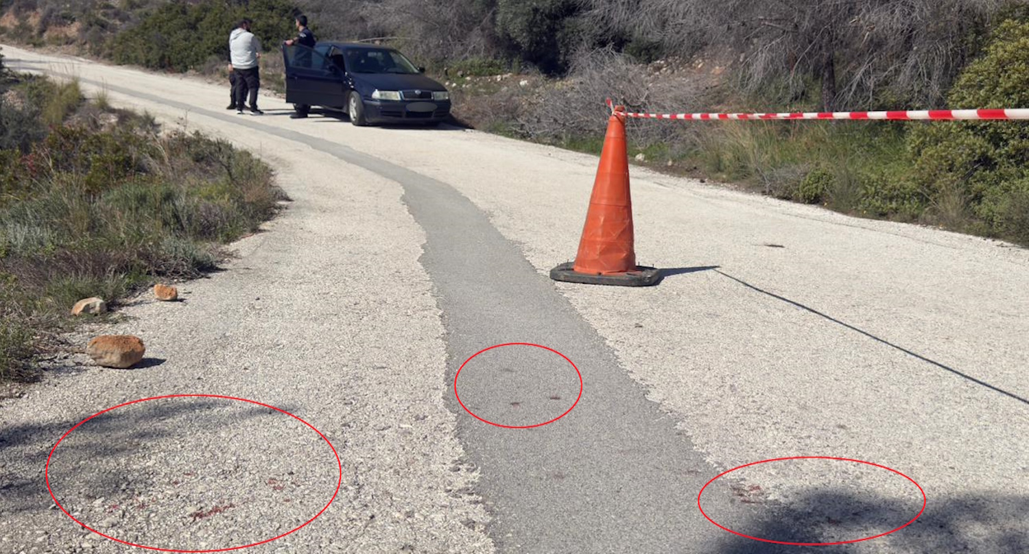 Ο δρόμος προς τον Προφήτη Ηλεία όπου εντοπίστηκαν κηλίδες αίματος