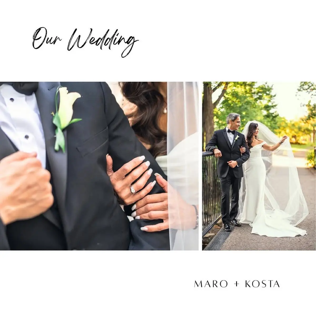 Η Μάρω Λύτρα στο γάμο της