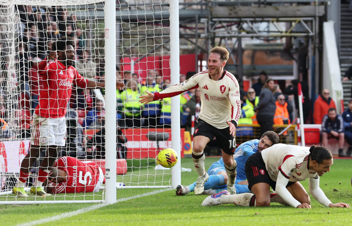Νότιγχαμ – Λίβερπουλ 0-1: Ο ΜακΆλιστερ εξασφάλισε τη νίκη για τους «κόκκινους» στις καθυστερήσεις