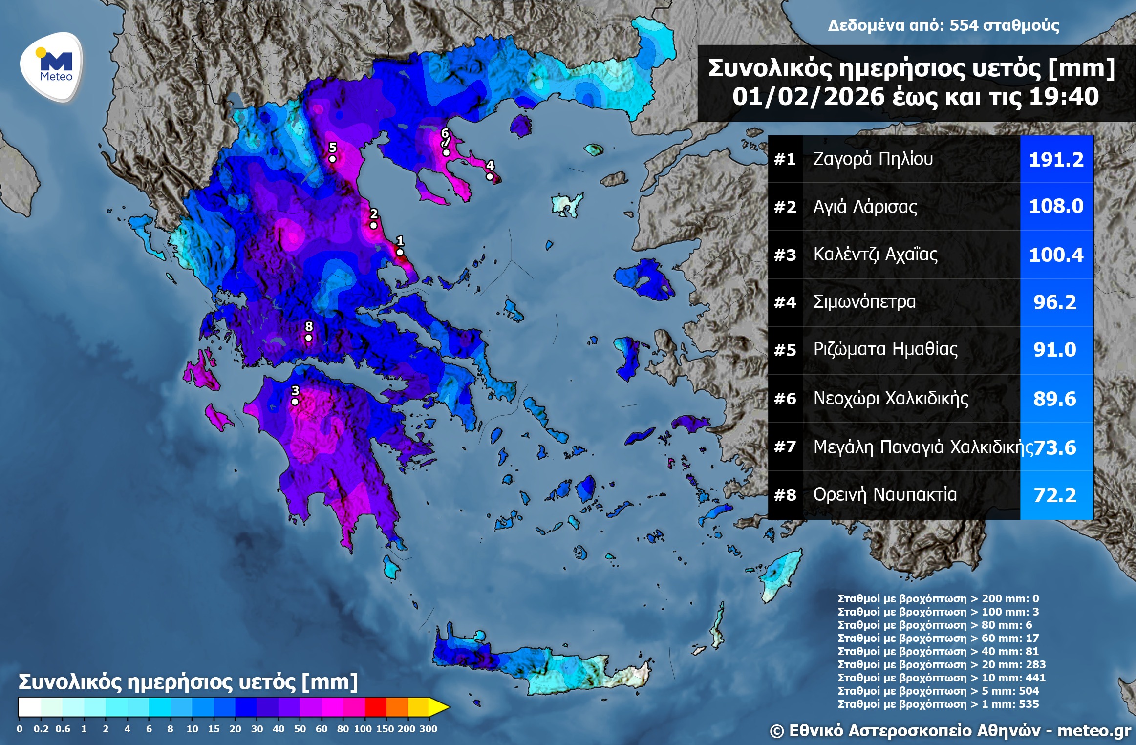 Κακοκαιρία: Έντονες καταιγίδες σε 5 περιοχές πριν εξασθενήσουν το μεσημέρι – 191,2 χιλιοστά βροχής στη Ζαγορά 3 Κακοκαιρία: Έντονες καταιγίδες σε 5 περιοχές πριν εξασθενήσουν το μεσημέρι – 191,2 χιλιοστά βροχής στη Ζαγορά