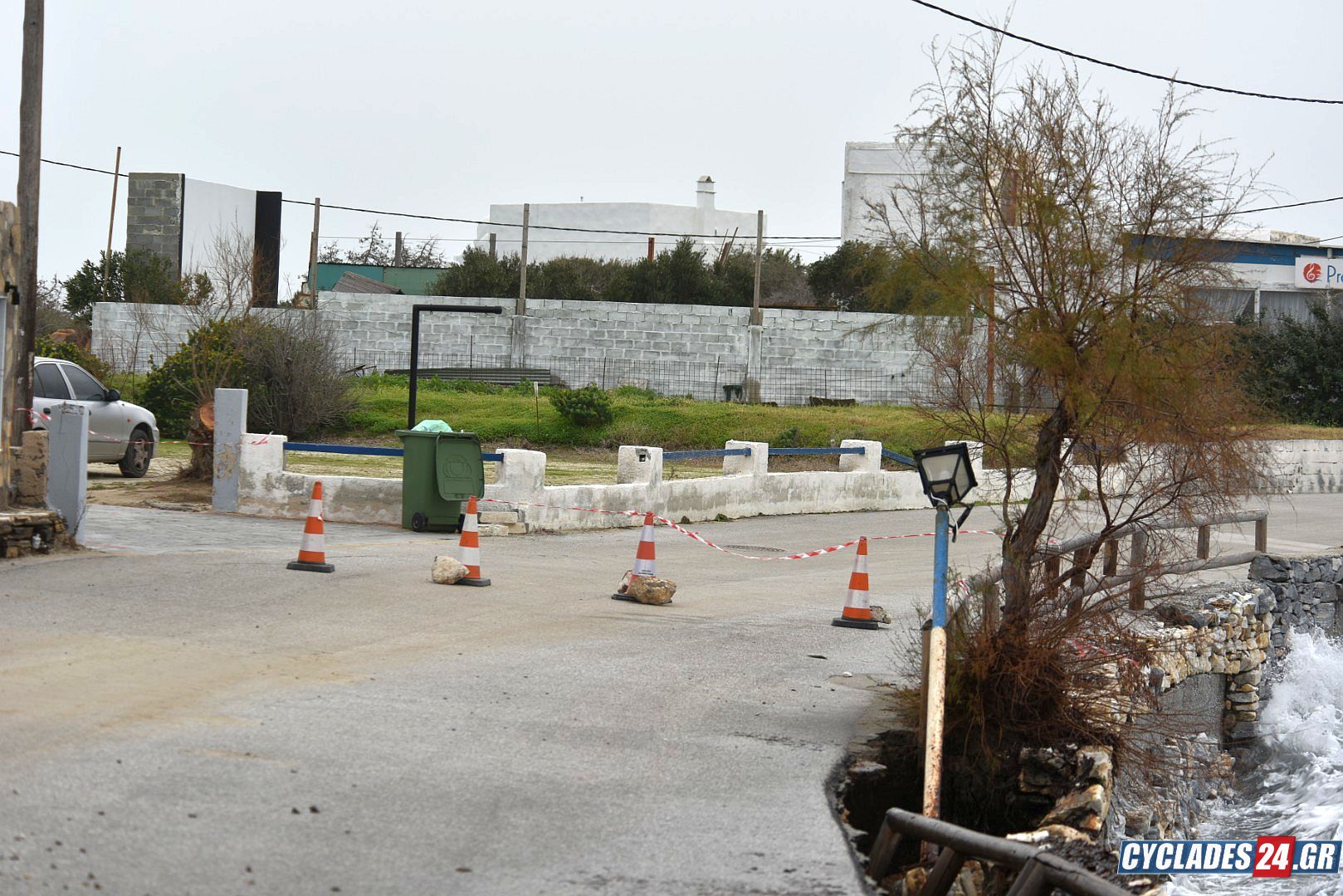 Νάξος: «Κατέρρευσε» μέρος του δρόμου στον Άγιο Προκόπιο – Σοβαρές ζημιές, ανησυχία για πλήρη κατάρρευση