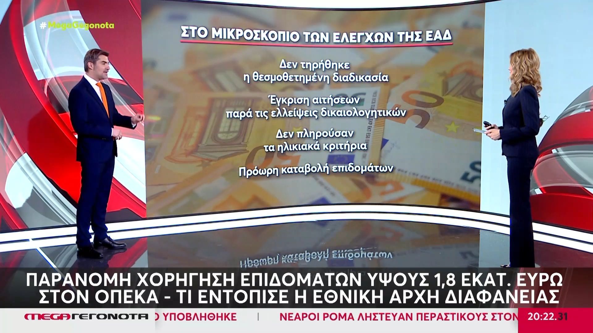 Παράνομη χορήγηση επιδομάτων ύψους 1,8 εκατ. ευρώ στον ΟΠΕΚΑ – Τι εντόπισε η Εθνική Αρχή Διαφάνειας