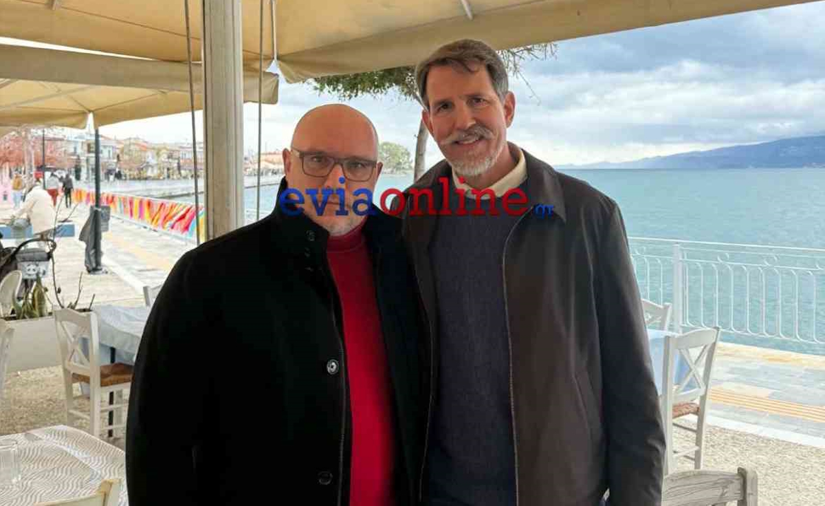 Ο Παύλος Ντε Γκρες στην Εύβοια, οι σαρακοστιανοί λιχουδιές και η εγκάρδια υποδοχή από τους ντόπιους