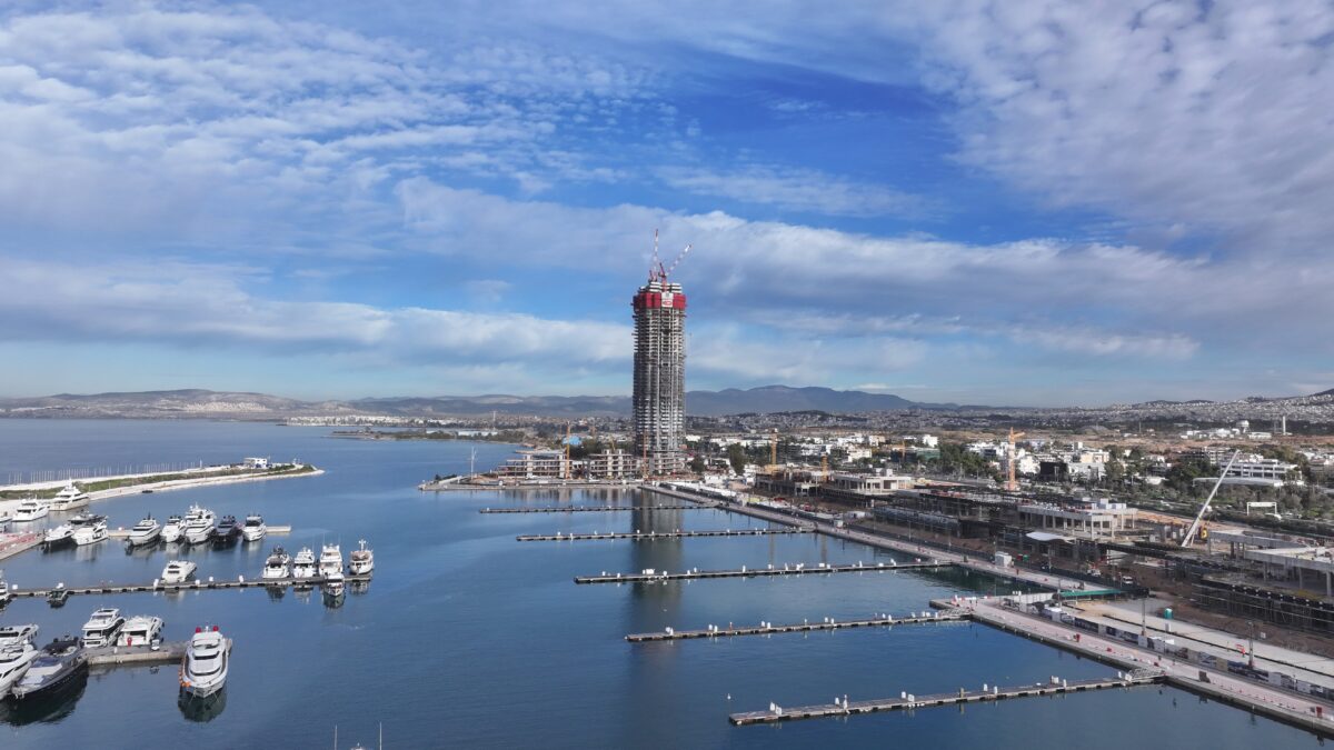 Lamda Development: Το έργο του Riviera Tower πλησιάζει στην ολοκλήρωση με λίγους ορόφους να απομένουν