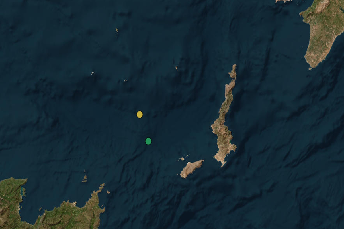 Σεισμός 3,4 Ρίχτερ στην Κάσο αμέσως μετά τα 3,2 – Εστιακό βάθος 48 χλμ.