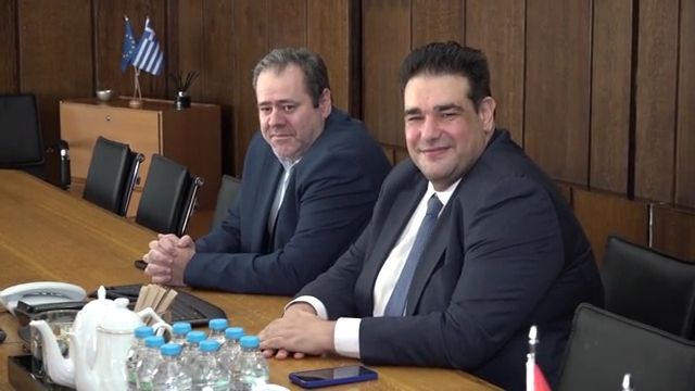 Συνάντηση του Θοδωρή Λιβάνιου με τον υπουργό εσωτερικών της Σερβίας, Ivica Dačić