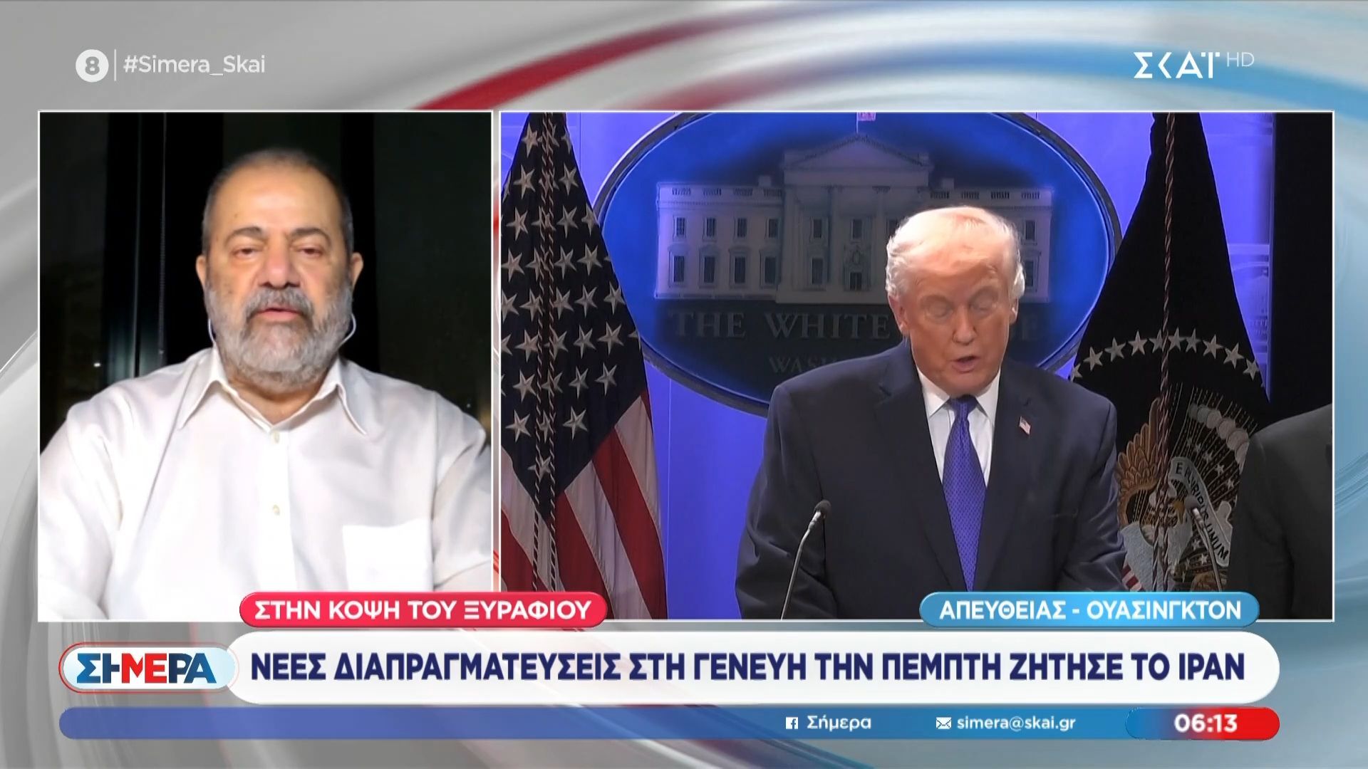 Τραμπ: Θέλει συμφωνία για πυριτικό πρόγραμμα και για τους πυραύλους του Ιράν