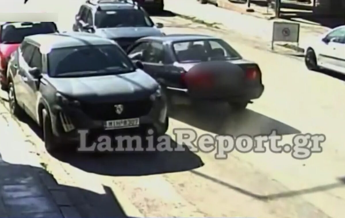 Λαμία: Βίντεο με την ξέφρενη πορεία του 85χρονου που προκάλεσε σύγκρουση με 4 οχήματα