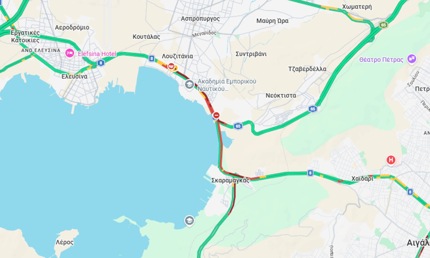Καραμπόλα 5 φορτηγών στην Αθηνών – Κορίνθου στο ύψος του Ασπρόπυργου: Από την αριστερή λωρίδα η κυκλοφορία