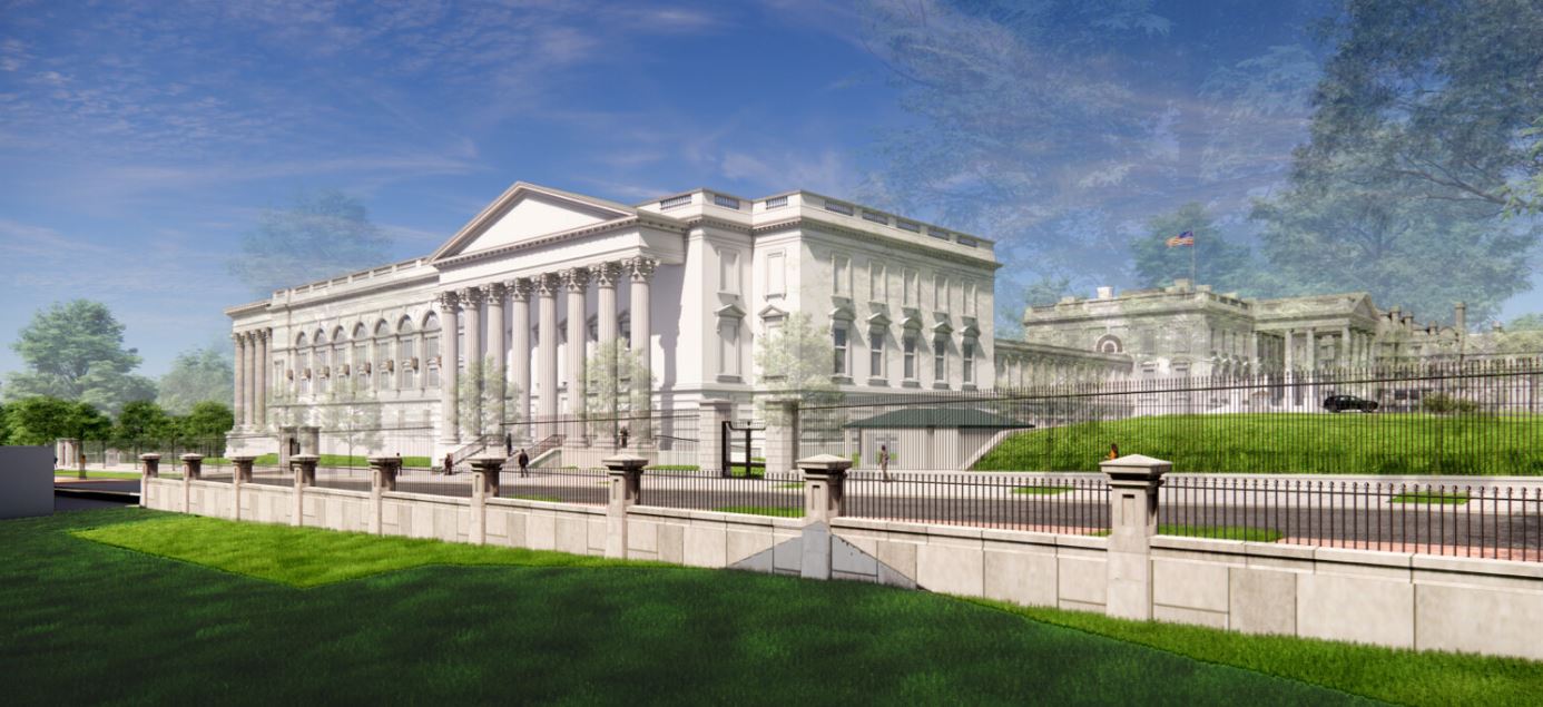Τραμπ: Παρουσιάζει το σχέδιο της νέας Ανατολικής Πτέρυγας του Λευκού Οίκου και του «εντυπωσιακού» ballroom των 300 εκατ. δολαρίων