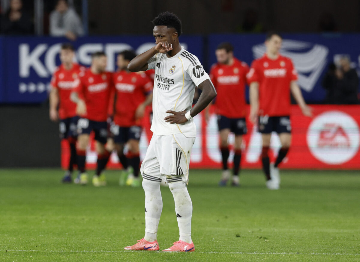 Οπαδοί της Οσασούνα ευχήθηκαν «θάνατο» στον Βινίσιους κατά τη διάρκεια του αγώνα με τη Ρεάλ Μαδρίτης