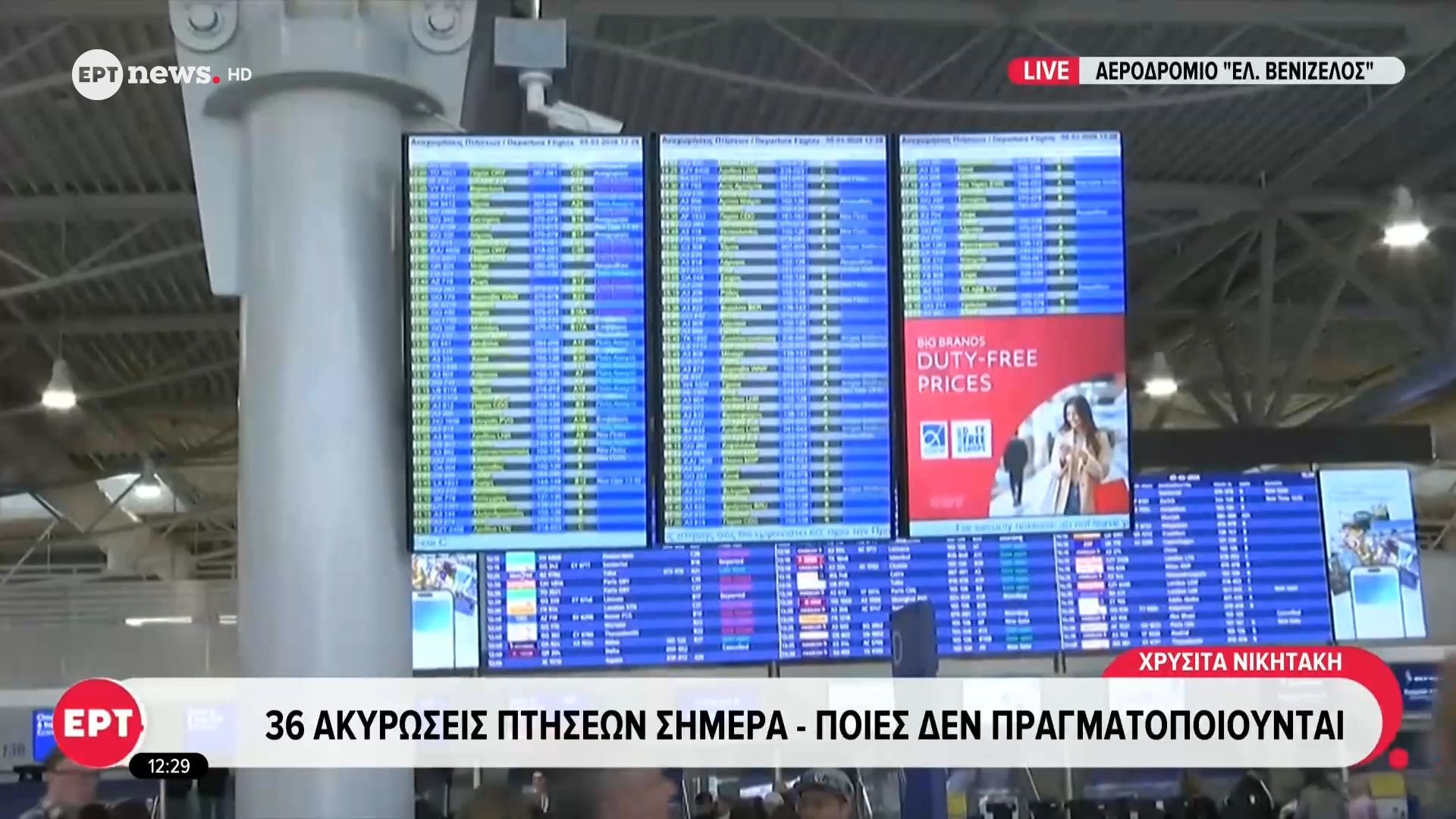 36 ακυρώσεις πτήσεων σήμερα – Ποιες δεν πραγματοποιούνται