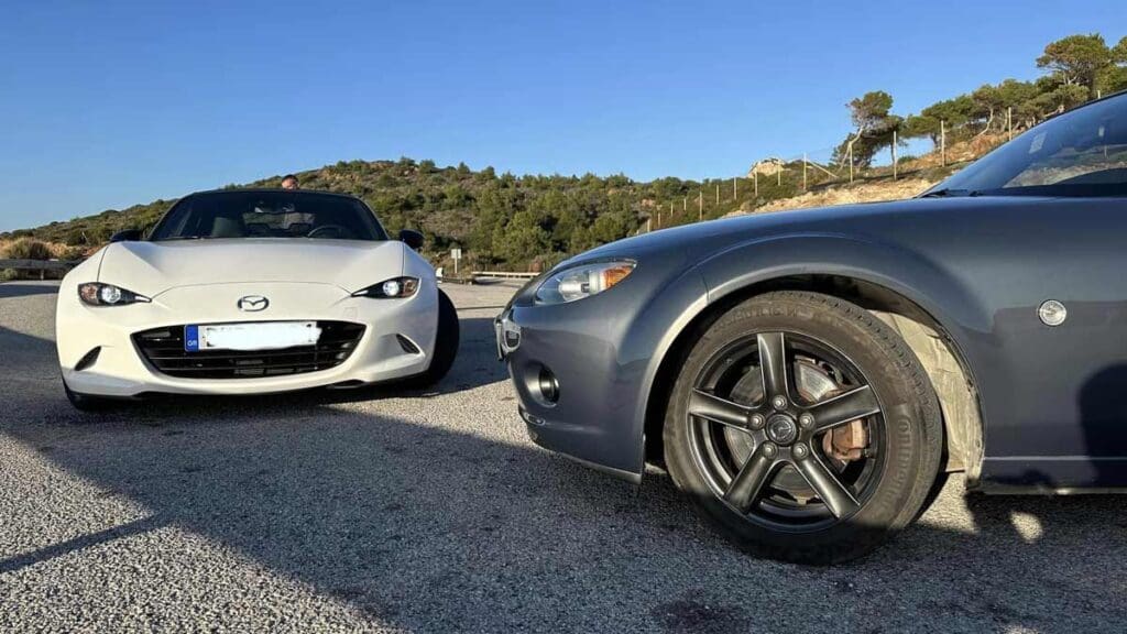 Φρέσκο Mazda MX-5: «Απαραίτητο να παραμείνει ελαφρύ» 10 Mazda MX-5 NC vs MX-5 ND Σούνιο