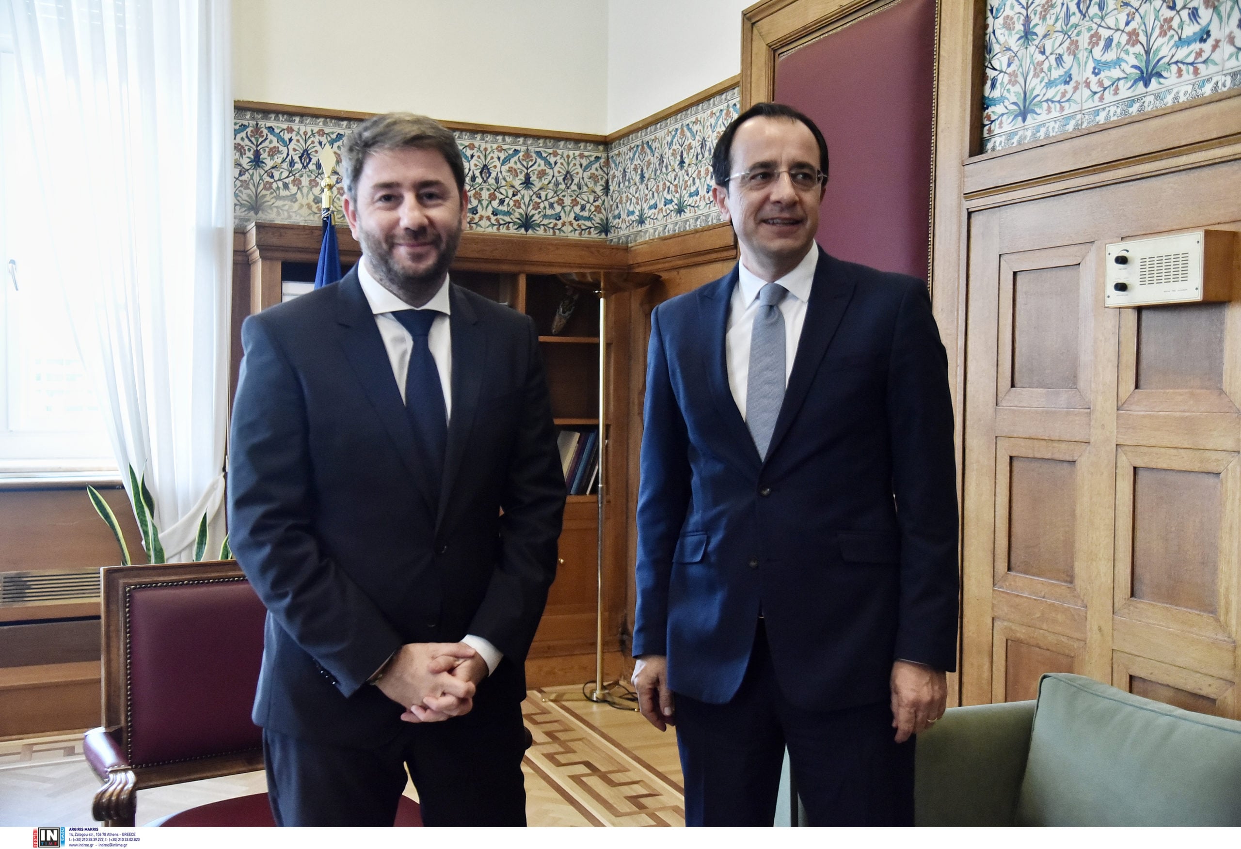 Συνομιλία Ανδρουλάκη-Χριστοδουλίδη: Οι τελευταίες εξελίξεις στη Μέση Ανατολή στο επίκεντρο