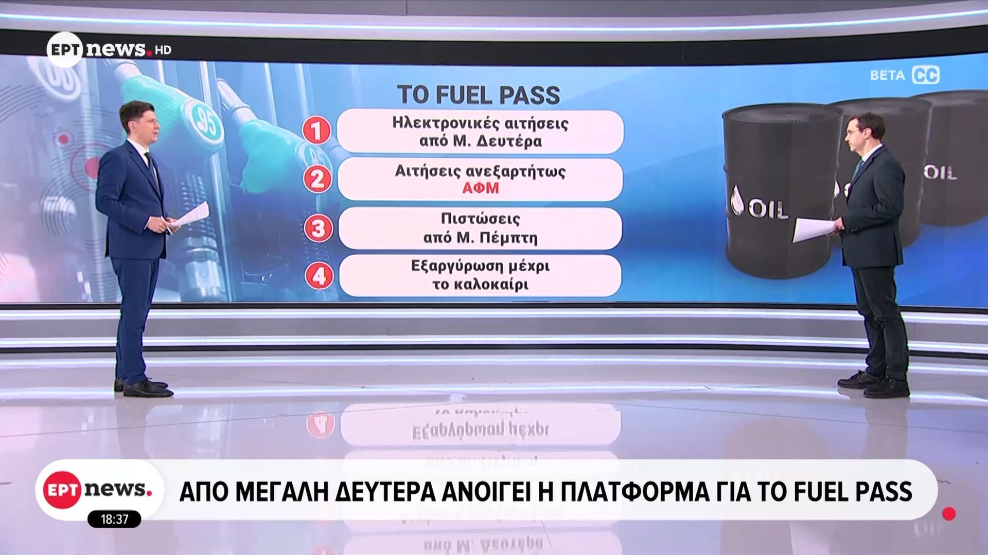 Από τη Μεγάλη Δευτέρα ανοίγει η πλατφόρμα για το Fuel Pass