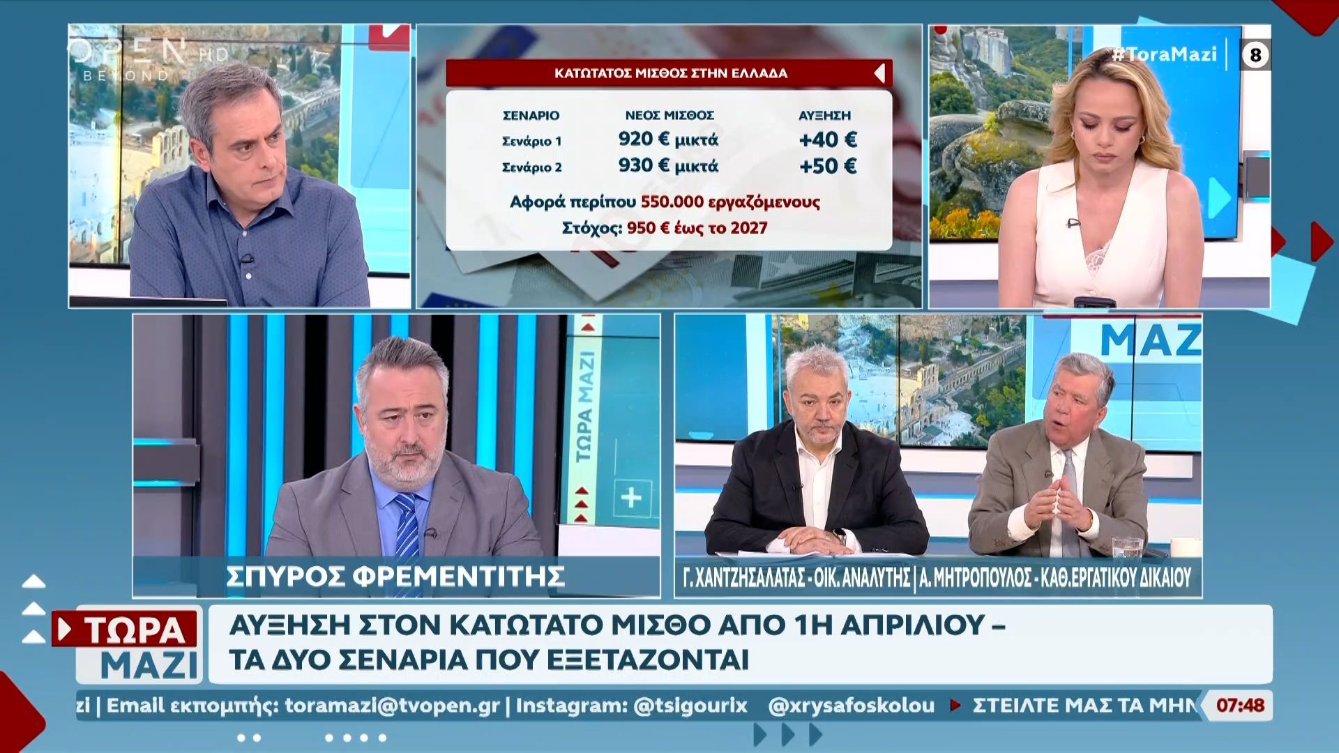 Αύξηση στον κατώτατο μισθό απο 1η Απριλίου