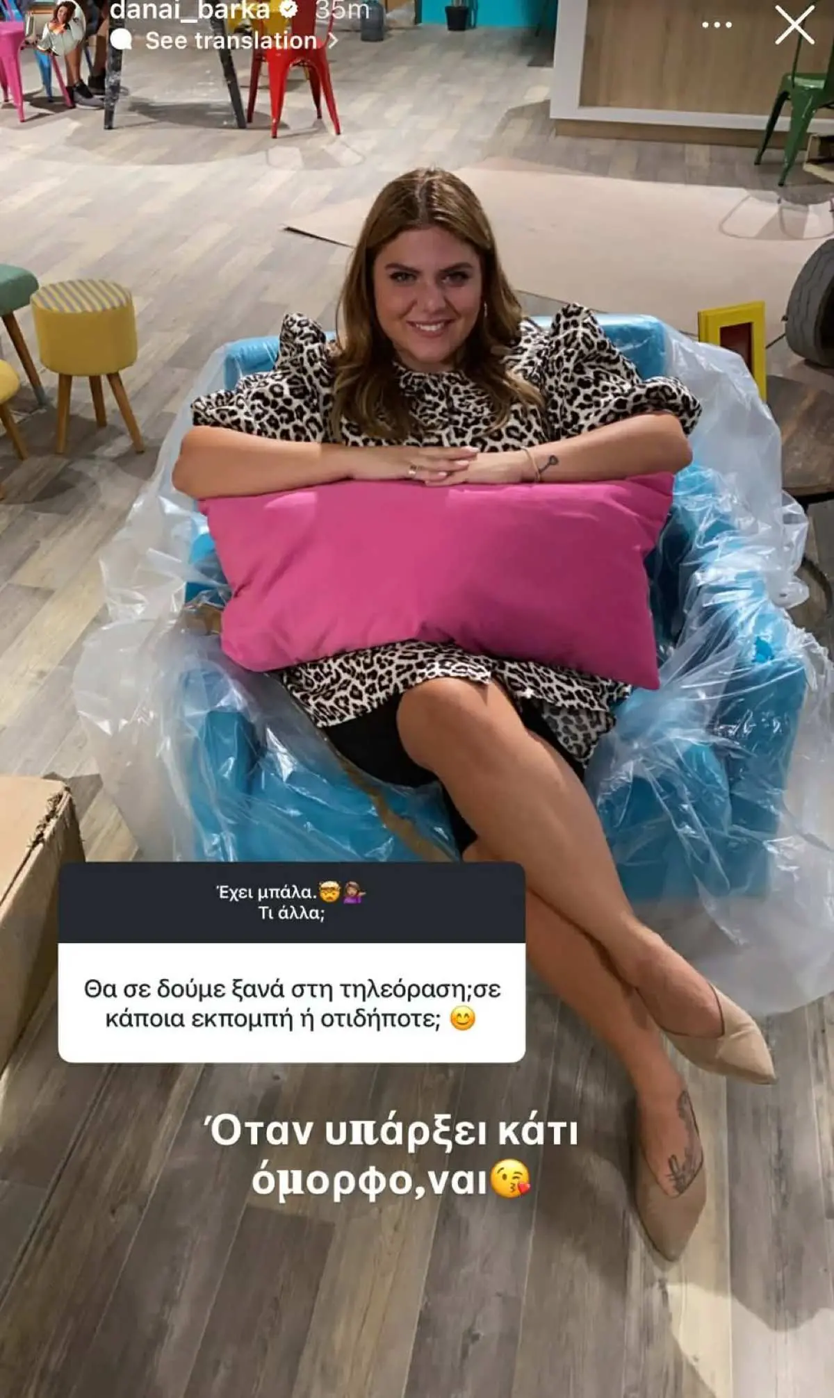 Η ανάρτηση της Δανάης Μπάρκα