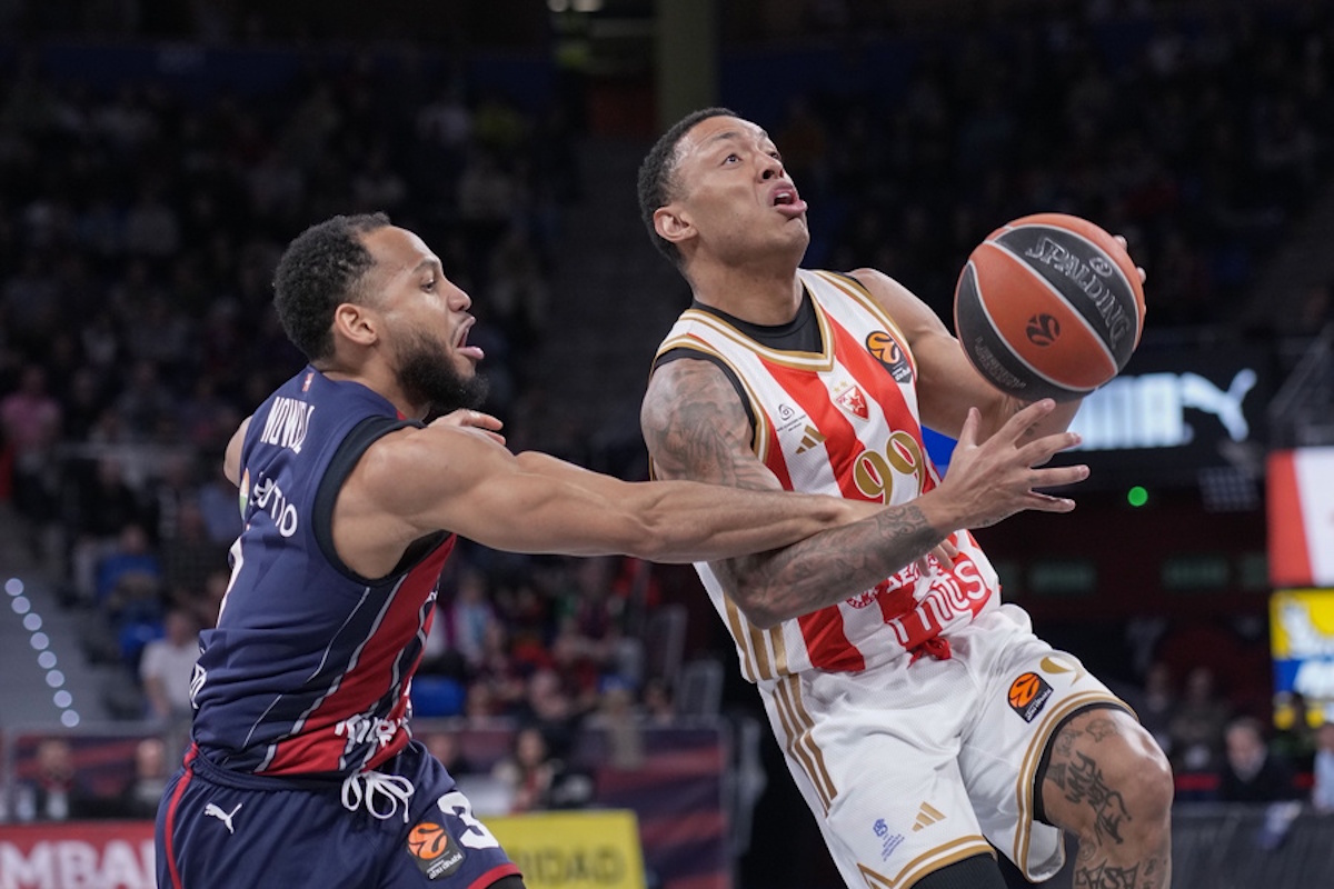 Η κατάταξη της Euroleague με φρέσκια πενταπλή ισοβαθμία μετά τη νίκη του Ερυθρού Αστέρα επί της Μπασκόνια