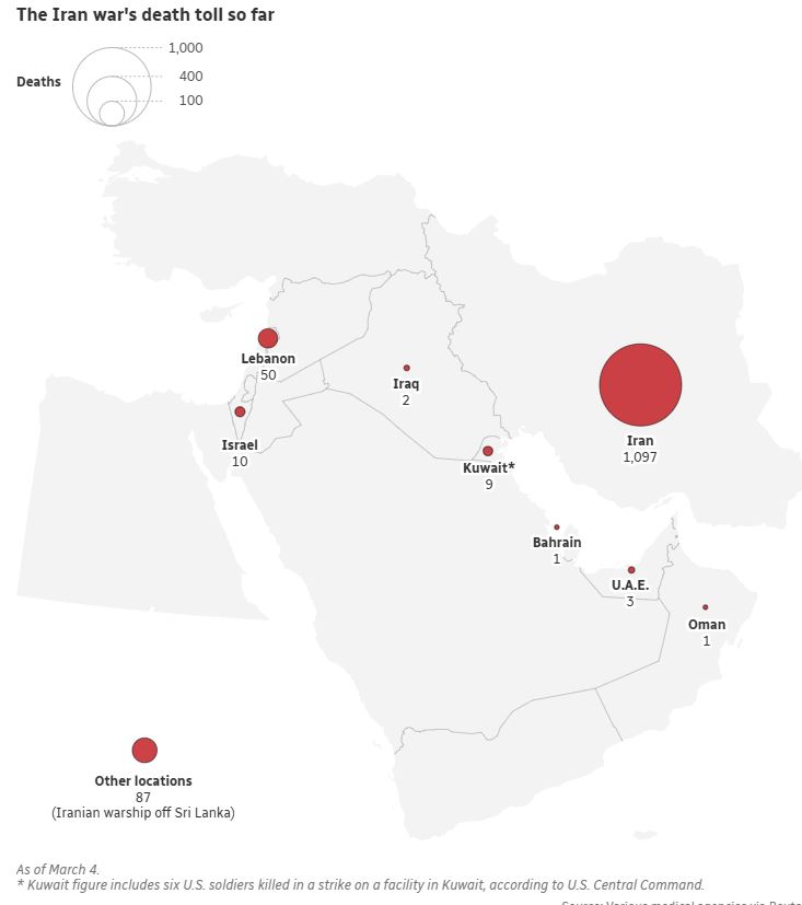 Αιματοχυσία στη Μέση Ανατολή: Θλιβερός απολογισμός νεκρών σε Ιράν, Ισραήλ και χώρες του Κόλπου – Συγκλονιστικά δεδομένα από την HRANA