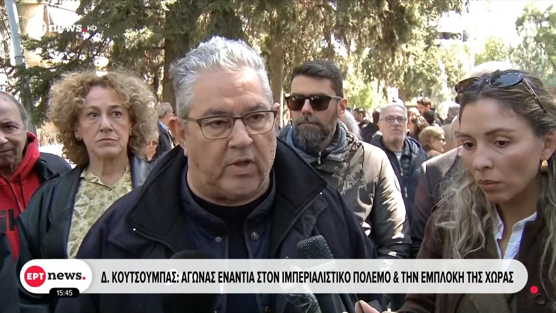 Δημήτρης Κουτσούμπας: Αγώνας ενάντια στον ιμπεριαλιστικό πόλεμο και την εμπλοκή της χώρας