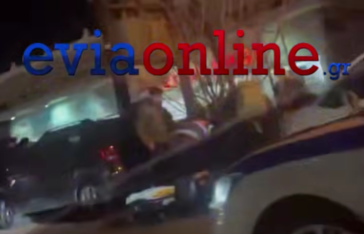 Χαλκίδα: Δύο τραυματίες σε τροχαίο, βίντεο από τη σκηνή