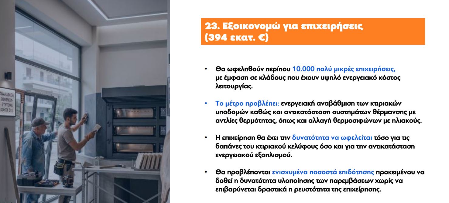 Εξοικονομώ για επιχειρήσεις