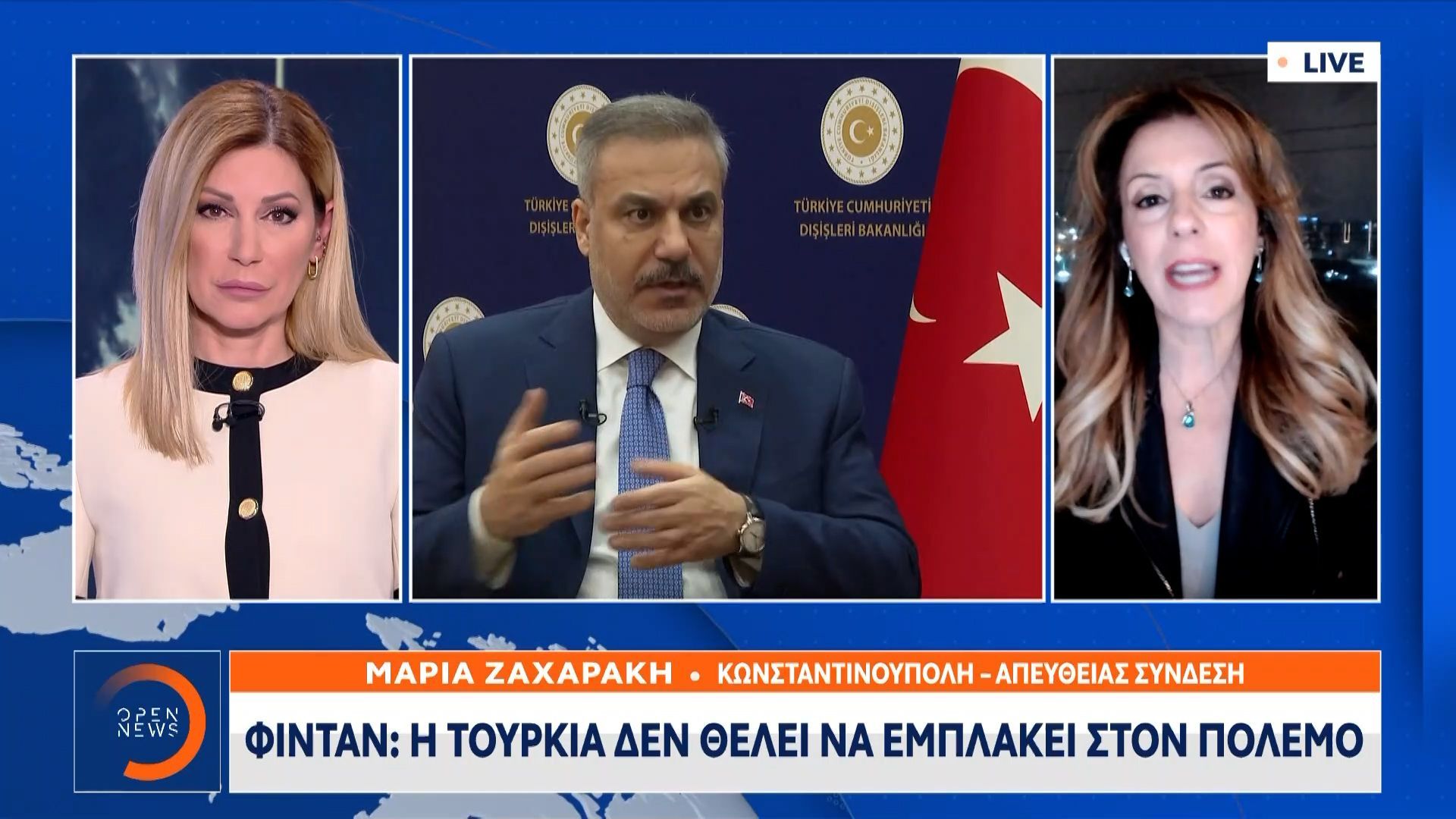 Φιντάν: «Η Τουρκία δεν θέλει να εμπλακεί ούτε πρόκειται να απαντήσει στο Ιράν»