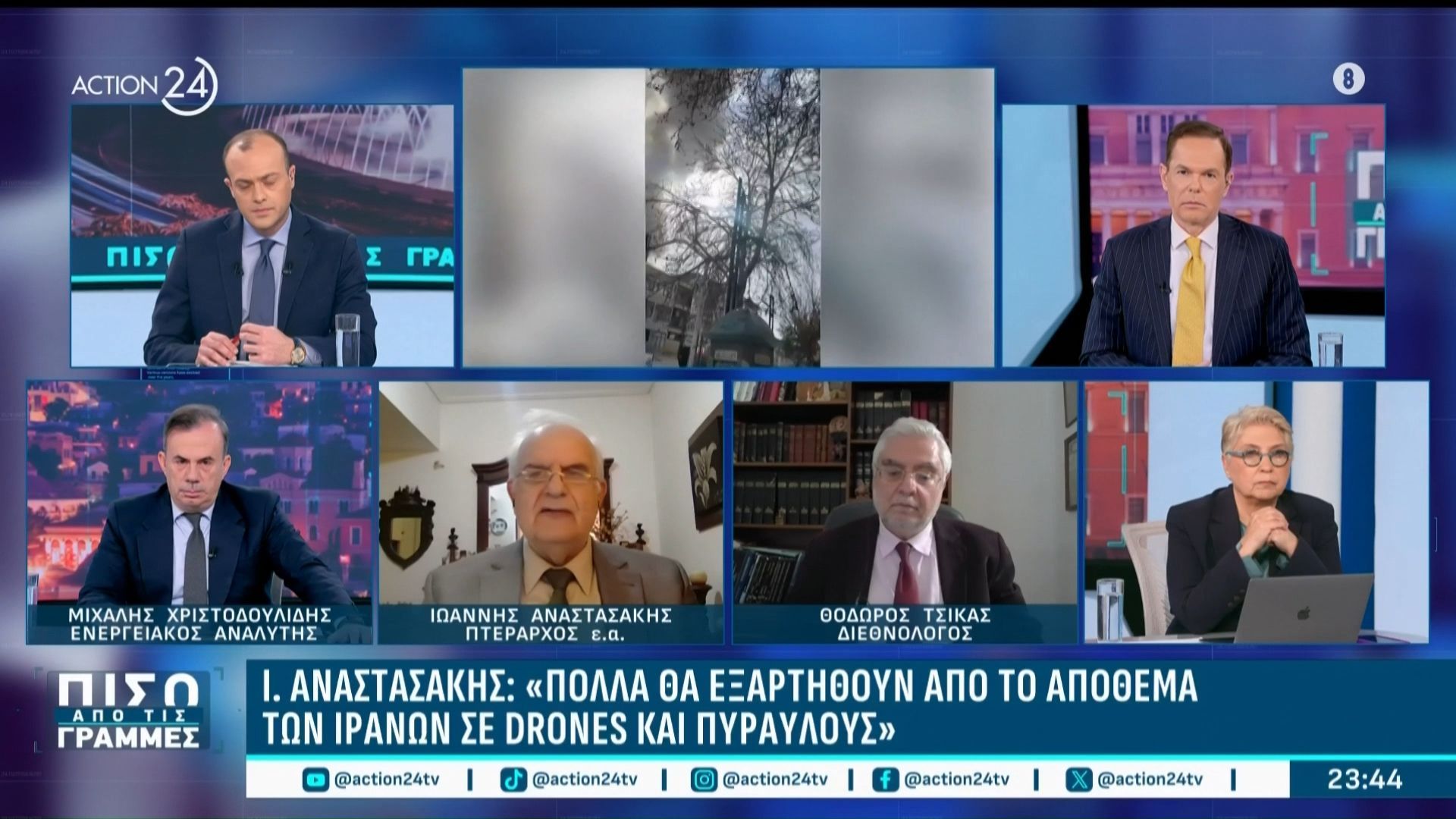 Ι. Αναστασάκης: «Πολλά θα εξαρτηθούν από το απόθεμα των Ιρανών σε drones και πυραύλους»