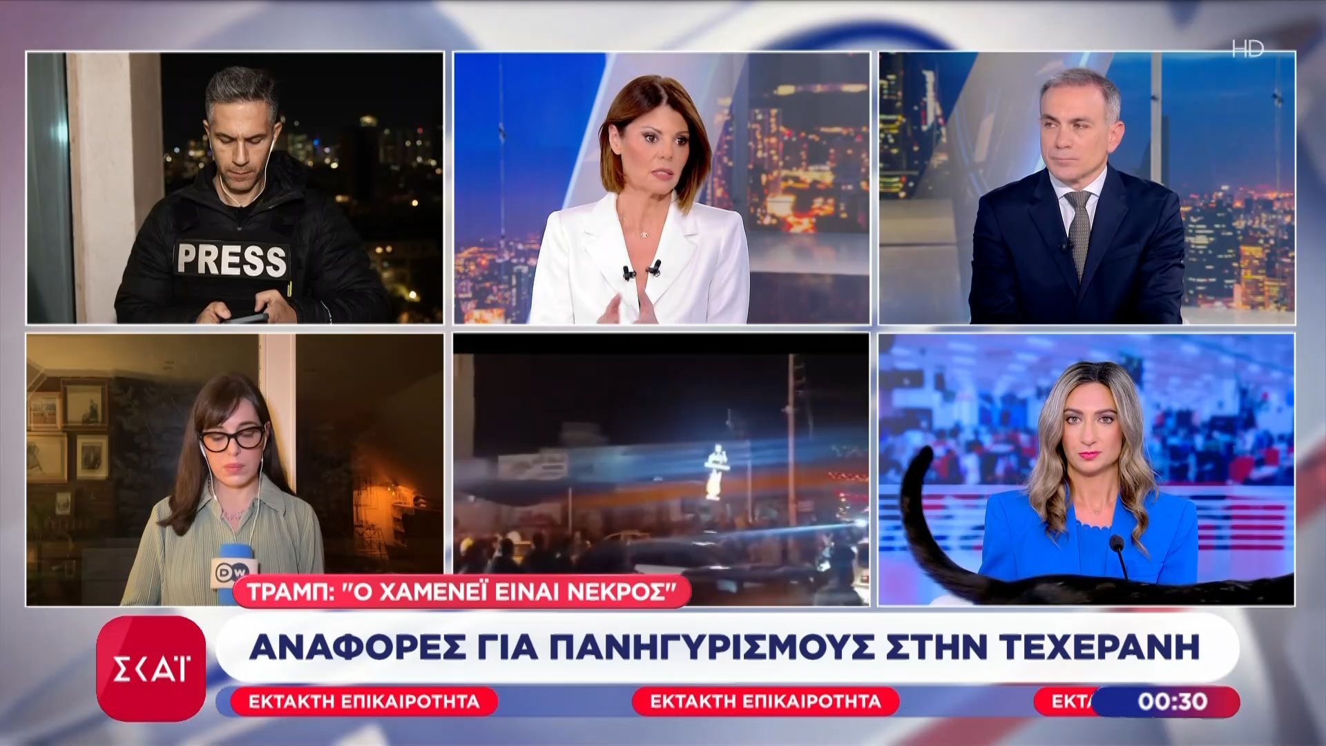 Η μαύρη γάτα του ΣΚΑΪ έκανε την εμφάνισή της στο πάνελ της εκπομπής