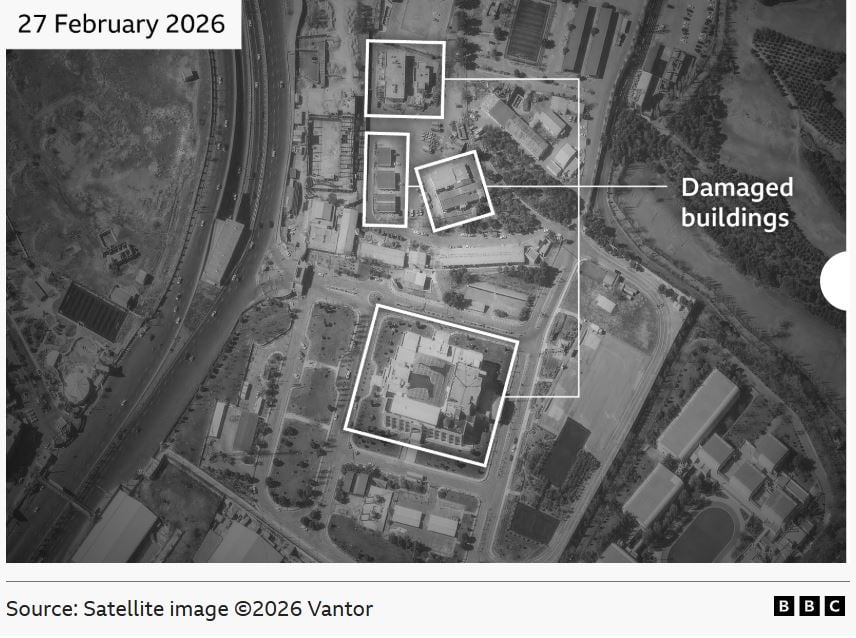 Δορυφορικές λήψεις φανερώνουν την έκταση της ζημιάς στο ναυτικό και τις υποδομές του Ιράν – Εικόνες πριν και μετά τις επιθέσεις 17 Ζημιές στο αρχηγείο των Φρουρών της Επανάστασης στην Τεχεράνη, ιράν, ΗΠΑ