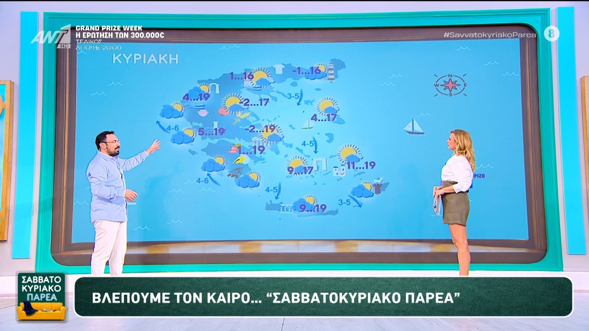 Καιρός – Σαββατοκύριακο Παρέα – 15/03/2026