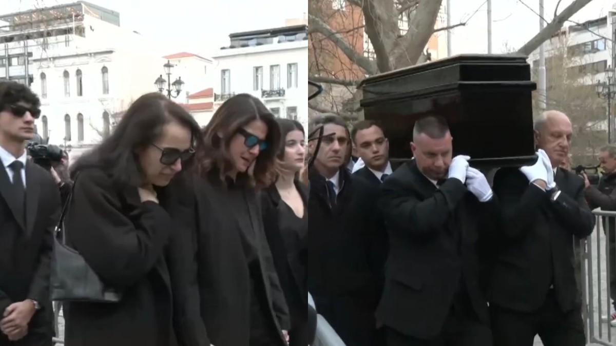 Αποχαιρετισμός Μαρινέλλας: Η σορός στη Μητρόπολη – Συντετριμμένοι η κόρη και τα εγγόνια της