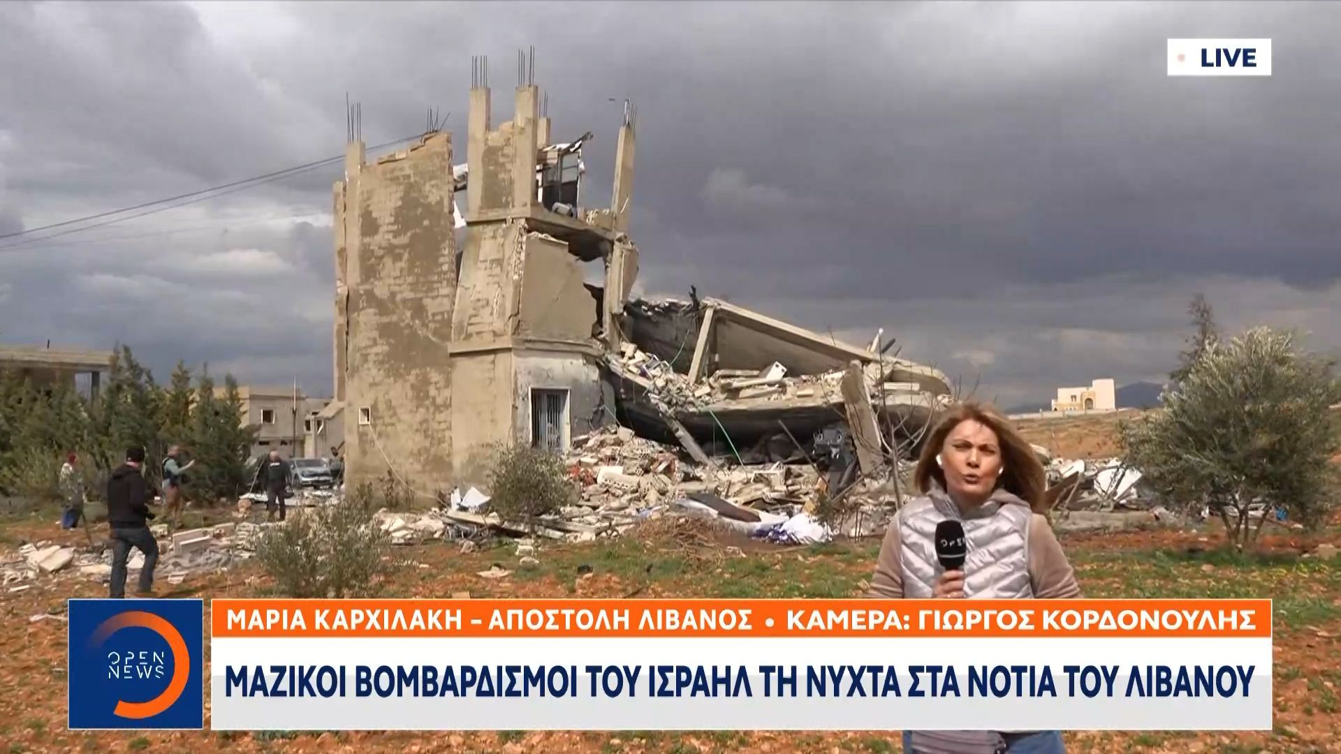 Μαζικοί βομβαρδισμοί του Ισραήλ τη νύχτα στα νότια του Λιβάνου