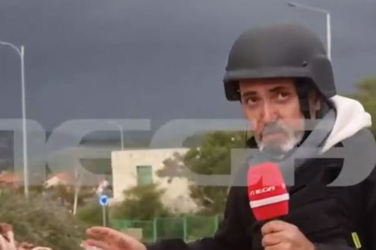 Η συγκλονιστική στιγμή που βλήμα πέφτε κοντά στο συνεργείο του Mega στα σύνορα Ισραήλ – Λιβάνου