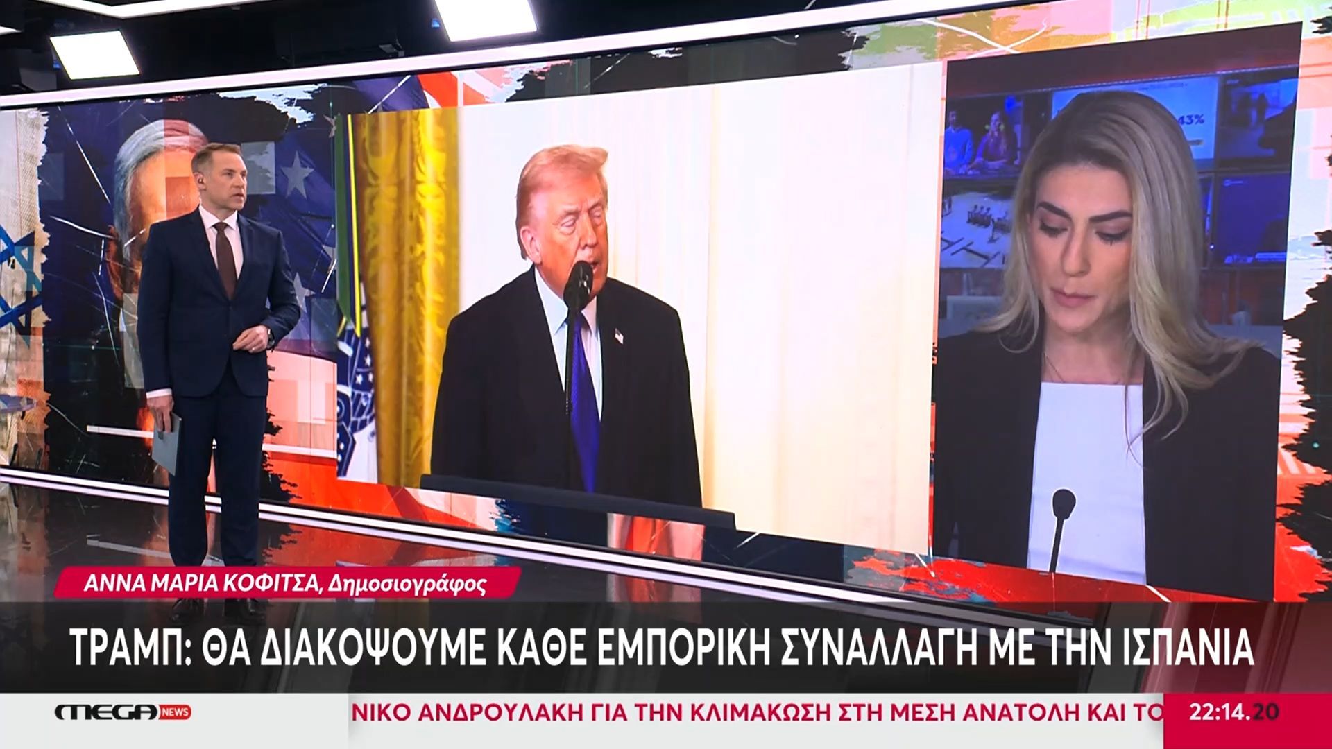 Home 68 Ντ. Τραμπ: «Θα διακόψουμε κάθε εμπορική συναλλαγή με την Ισπανία»