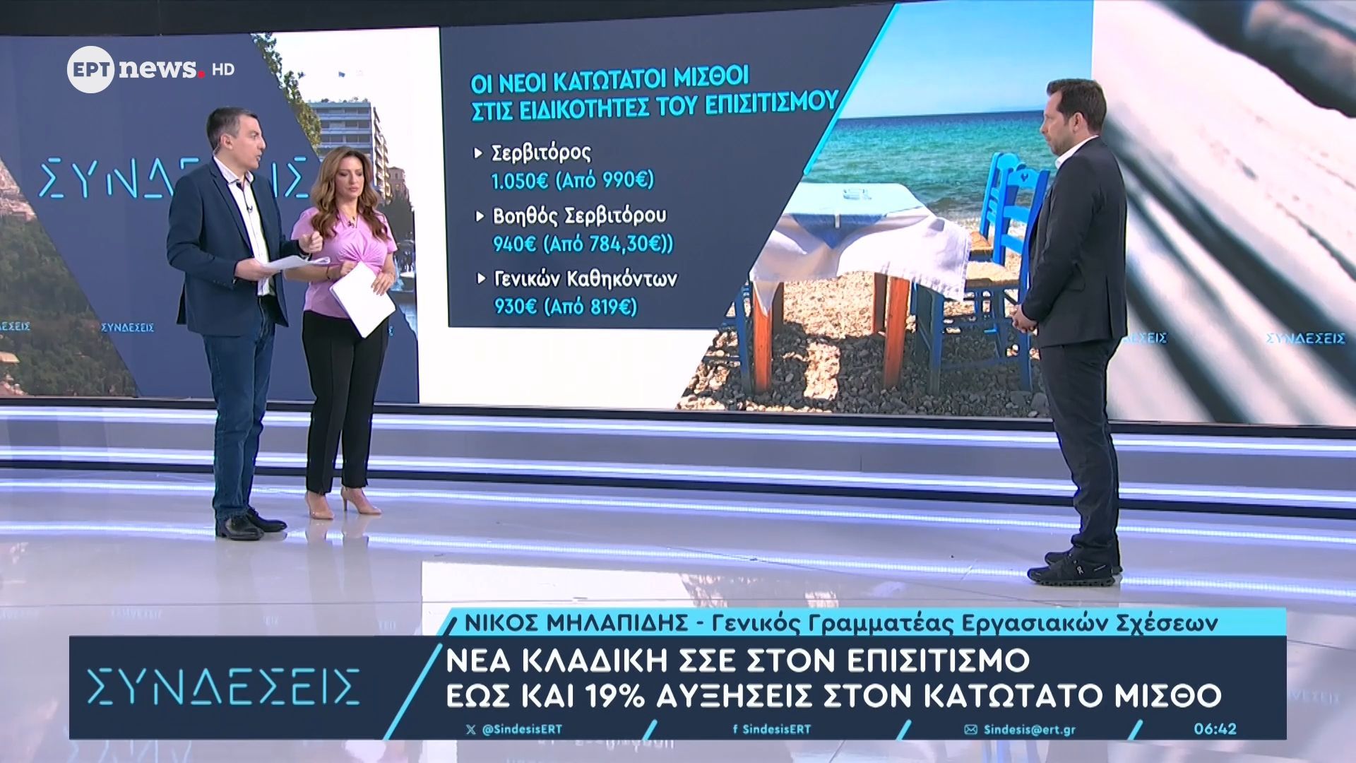 Ο Γενικός Γραμματέας Εργασιακών Σχέσεων Νίκος Μηλαπίδης στις «Συνδέσεις»