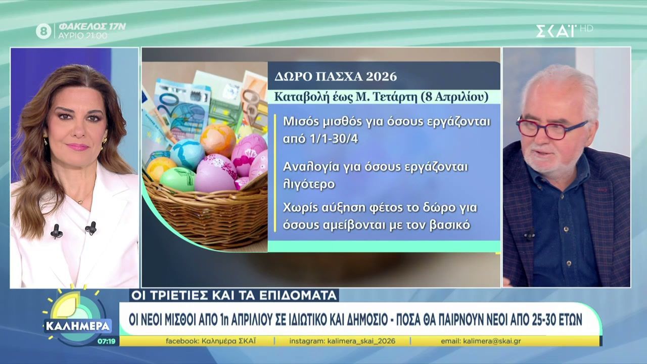 Οι νέοι μισθοί από 1η Απριλίου σε ιδιωτικό και δημόσιο – Πόσα θα παίρνουν νέοι από 25-30 ετών
