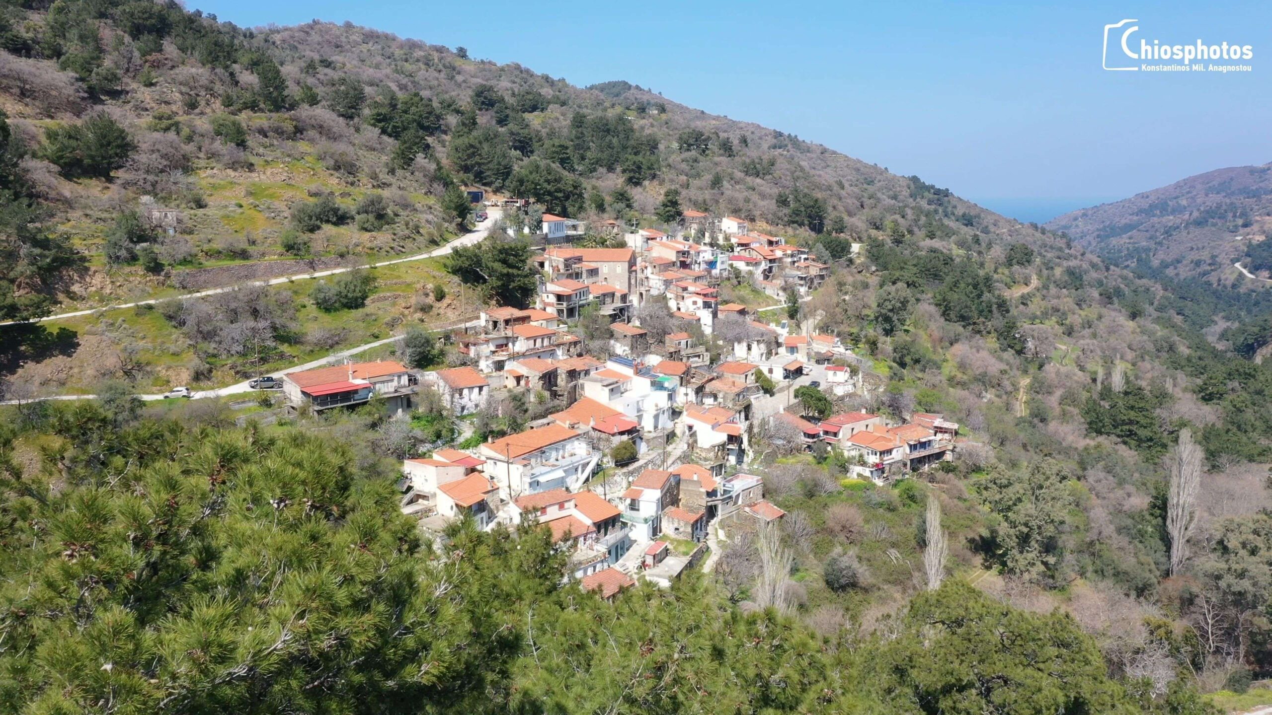 Ορεινό χωριό Κέραμος Χίου – Mountain village of Keramos in Chios